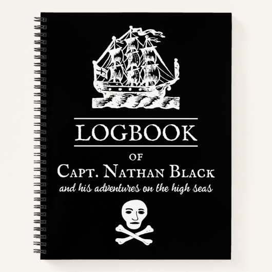 Pirate Logbook Notizblock (Vorderseite)