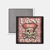 Pirate Lover's Valentine Magnet (Vorderseite/Rückseite)