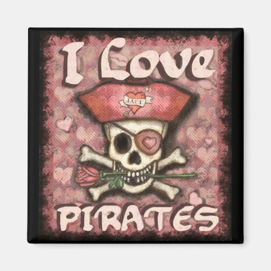 Pirate Lover's Valentine Magnet (Vorne)