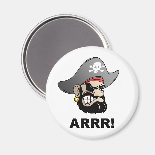 Pirate Magnet (Vorderseite/Rückseite)