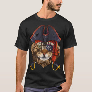 Pirate Maine Coon Piratenflagge Halloween Kostüm C T-Shirt