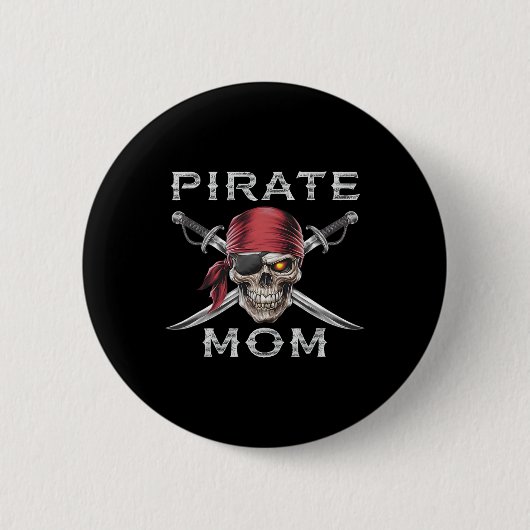 Pirate-Mama Button (Vorderseite)