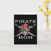 Pirate-Mama Karte (Gelbe Blume)