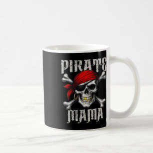 Pirate Mama Piratenflagge Flag und Skull Crossbone Kaffeetasse