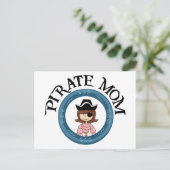 Pirate-Mama Postkarte (Stehend Vorderseite)