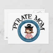 Pirate-Mama Postkarte (Vorne/Hinten)