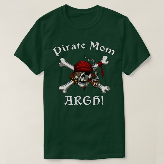 Pirate Mama Skull T-Shirt (Design vorne)