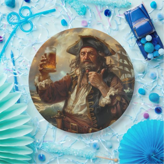 Pirate Man Cave Bar Getränke Tableware GRILLEN Pappteller (Party)