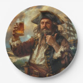 Pirate Man Cave Bar Getränke Tableware GRILLEN Pappteller (Vorderseite)