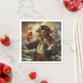 Pirate Man Cave Cigar Bar Getränke Cocktail Serviette (Beispiel)