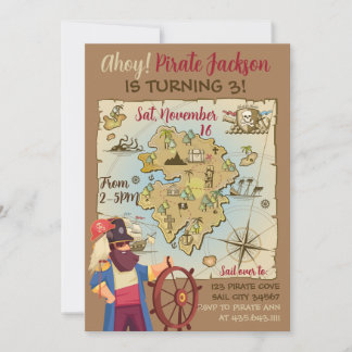 Pirate Map als Einladung