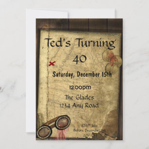 Pirate Map Einladung