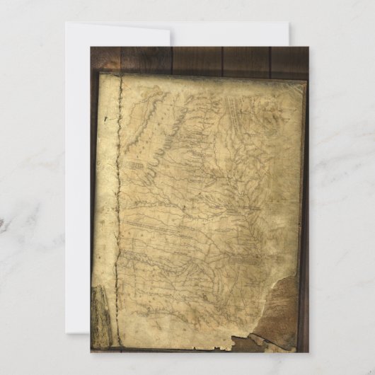 Pirate Map Einladung (Rückseite)