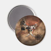 Pirate Map Magnet (Vorderseite/Rückseite)