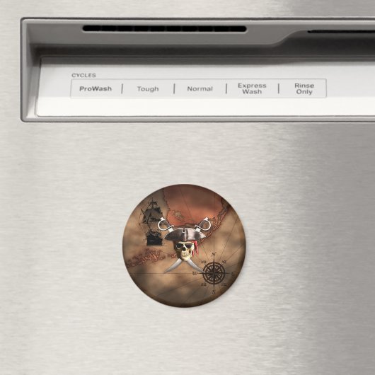 Pirate Map Magnet (In Situ (Geschirrspüler))