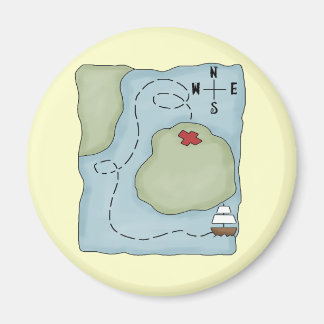 Pirate Map Magnet