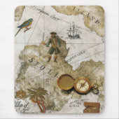 Pirate Map Maus Pad Mousepad (Vorne)