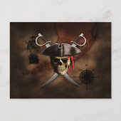 Pirate Map Postkarte (Vorderseite)