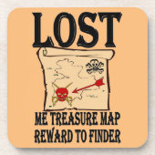Pirate Map Untersetzer (Vorderseite)