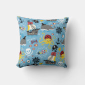 Pirate Marine Life Throw Kissen (Vorderseite)