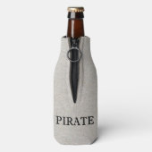 Pirate Mascot Flasche Cooler Flaschenkühler (Flasche Rückseite)