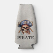 Pirate Mascot Flasche Cooler Flaschenkühler (Vorderseite)