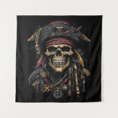 Pirate Mascot Tapestry Wandteppich (Vorderseite)
