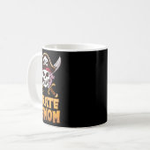 Pirate Memom Funny Captain Matching Halloween Cost Kaffeetasse (Vorderseite Links)