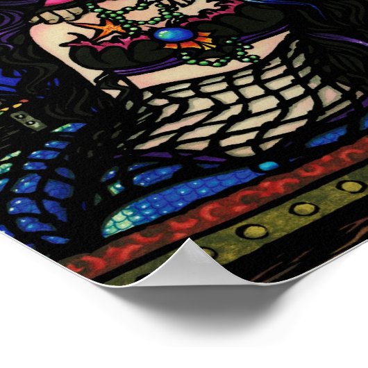 Pirate Mermaid Fantasy Art Poster (Ecke)
