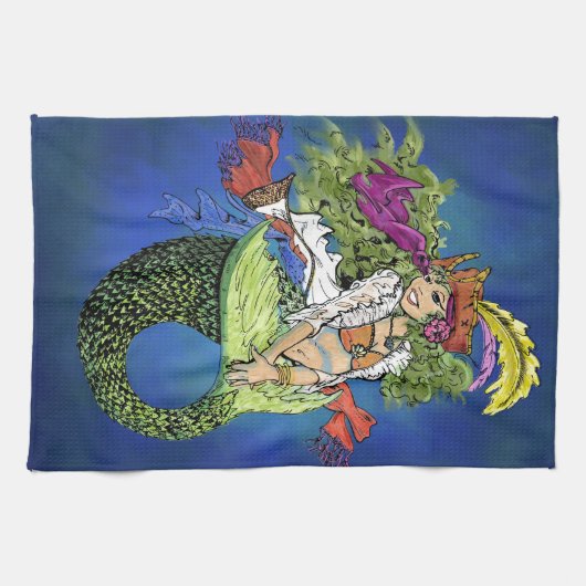 Pirate Mermaid Küchentuch (Horizontal)