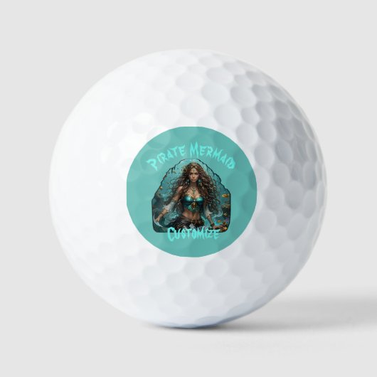 Pirate Mermaid Lady Thunder_Cove Golfball (Vorderseite)