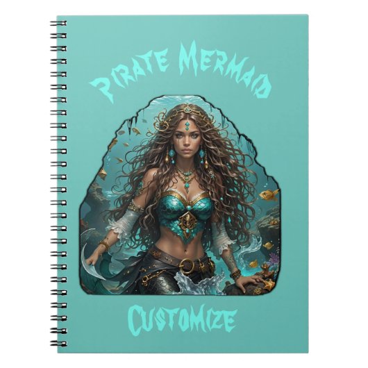 Pirate Mermaid Lady Thunder_Cove Notizblock (Vorderseite)