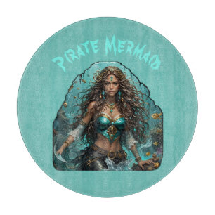 Pirate Mermaid Lady Thunder_Cove Schneidebrett