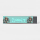 Pirate Mermaid Lady Thunder_Cove Schreibtischnamensplakette (Vorderseite )