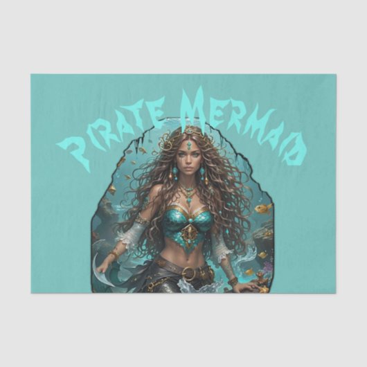 Pirate Mermaid Lady Thunder_Cove Seidenpapier (Vorderseite)