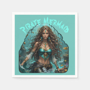 Pirate Mermaid Lady Thunder_Cove Serviette