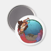 Pirate Mermaid Magnet (Vorderseite/Rückseite)