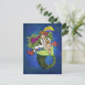 Pirate Mermaid Postkarte (Stehend Vorderseite)