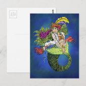 Pirate Mermaid Postkarte (Vorne/Hinten)