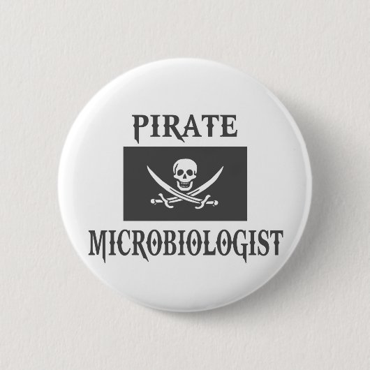 Pirate Microbiologe Button (Vorderseite)
