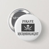 Pirate Microbiologe Button (Vorne & Hinten)
