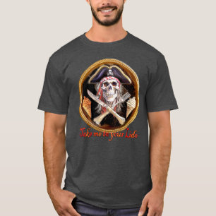 Pirate mit Eiscreme "Bring mich zu deinem Lido" T-Shirt