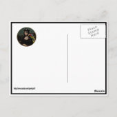 Pirate Mona Lisa mit Augenpflaster Postkarte (Rückseite)