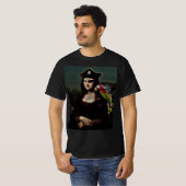 Pirate Mona Lisa with Eye Patch T-Shirt (Vorne ganz)