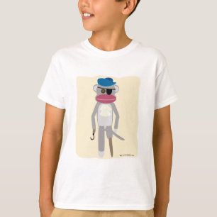 Pirate Monkey Fun Sockmonkey Cartoon Charakter T-Shirt