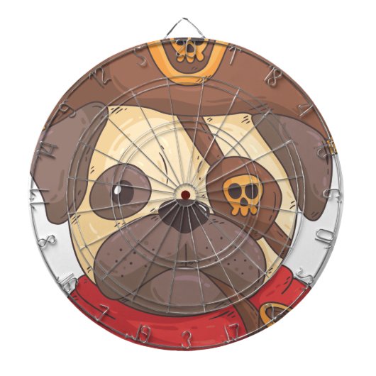 Pirate Mops Dartscheibe (vorne)