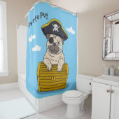 Pirate Mops Duschvorhang (Beispiel)