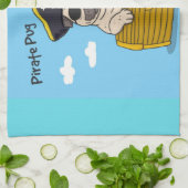 Pirate Mops Geschirrtuch (Gefaltet)