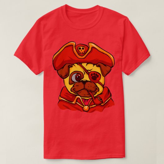 Pirate Mops T-Shirt (Design vorne)