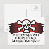 Pirate Morale Postkarte (Vorne/Hinten)